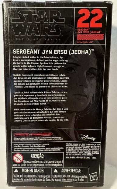 Star Wars Sergeant Jyn Erso (Jedha) The Black Series Hasbro 22