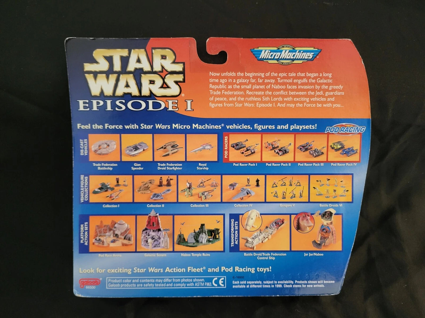 Collection III Episode 1 I STAR WARS 1999 Micro Machines Galoob NEW #2