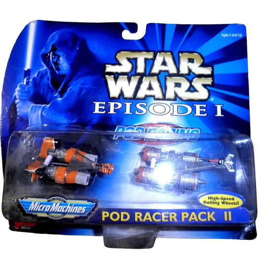 Star Wars Micro Machines Episode 1 Pod Racer Pack II T3 New Sealed! Galoob