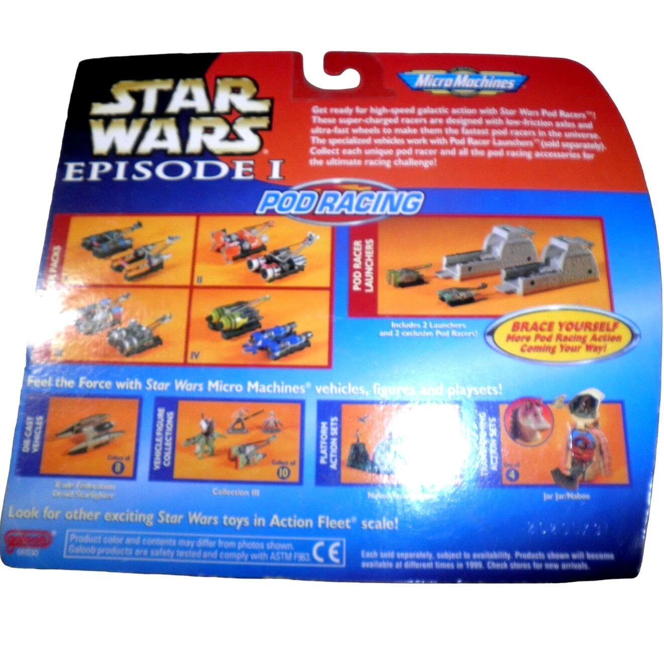 Star Wars Micro Machines Episode 1 Pod Racer Pack II T3 New Sealed! Galoob